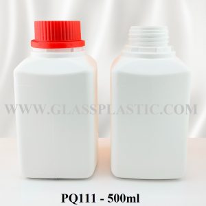 Square Tablet HDPE Bottle - 500ml