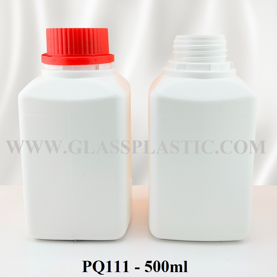 Square Tablet HDPE Bottle – 500ml