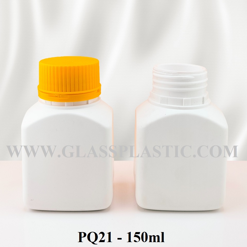 Square Tablet HDPE Bottle -150ml