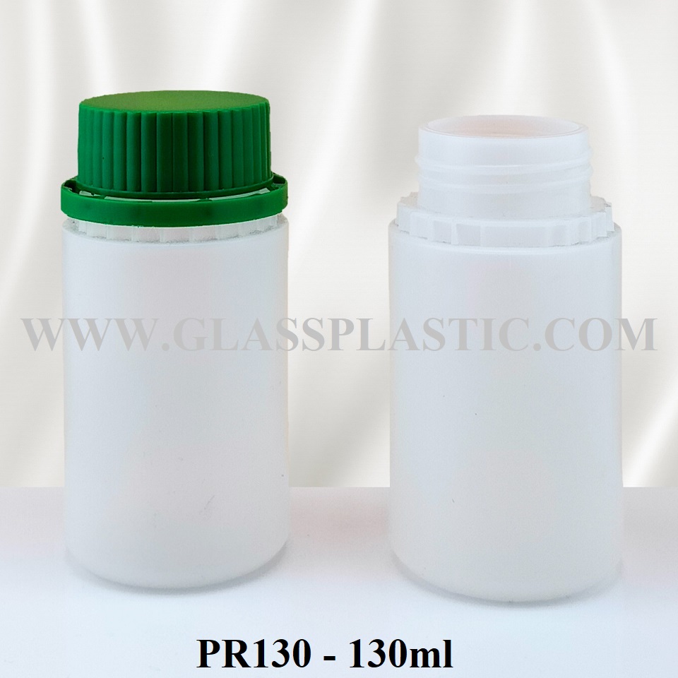 Round HDPE Tablet Bottle – 130ml