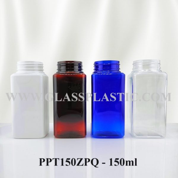 Square Tablet PET Bottle - 150ml (ZPQ Series) - Image 3