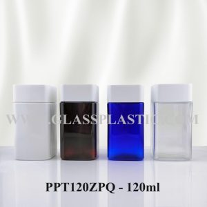 Square Tablet PET Bottle - 120ml (ZPQ Series)