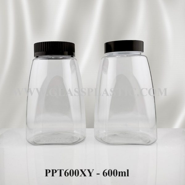 600ml Square PET Bottle - Image 3