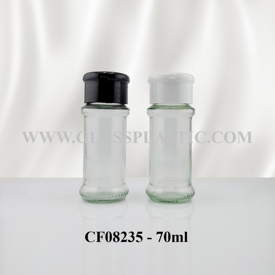 Pepper Glass Bottle – 70ml (with pattern)