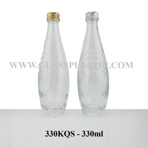 330ml Crystal Glass Drink Bottle