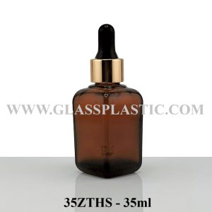 35ml Essential Oil Square Glass Bottle