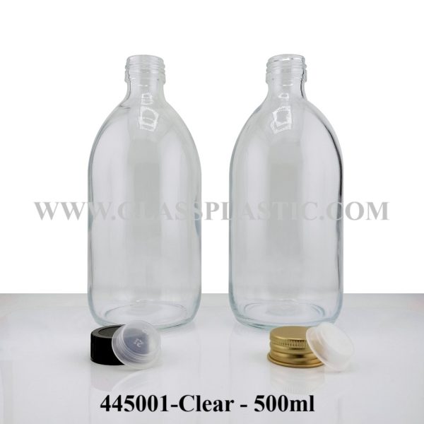 500ml Clear Syrups Glass Bottle - Image 2
