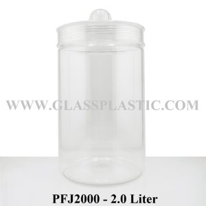 2.0 liter Big PET Plastic Jar