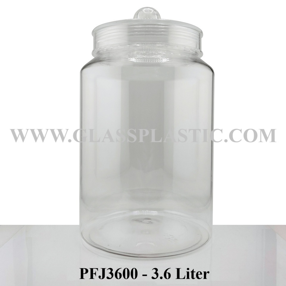 3.6 liter Big PET Plastic Jar