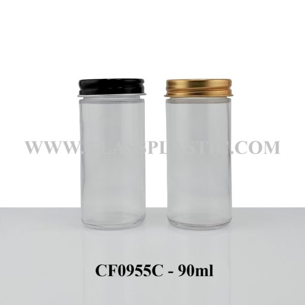 90ml Round Glass Bottle