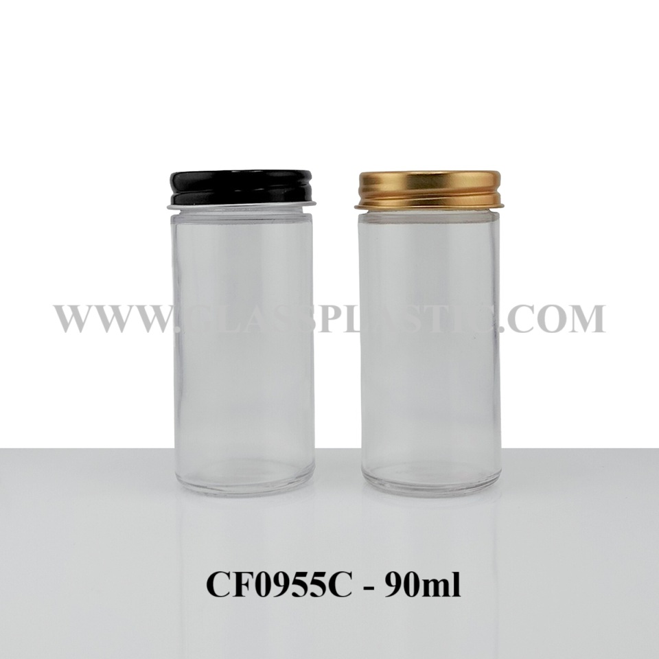 90ml Round Glass Bottle