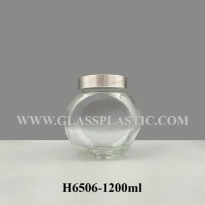 Storage Glass Jar - 1200ml (Slant)
