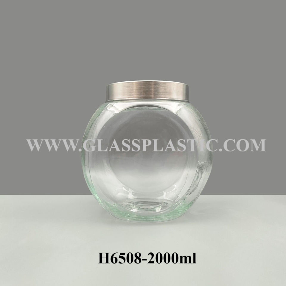 Storage Glass Jar – 2000ml (Rock Shape)