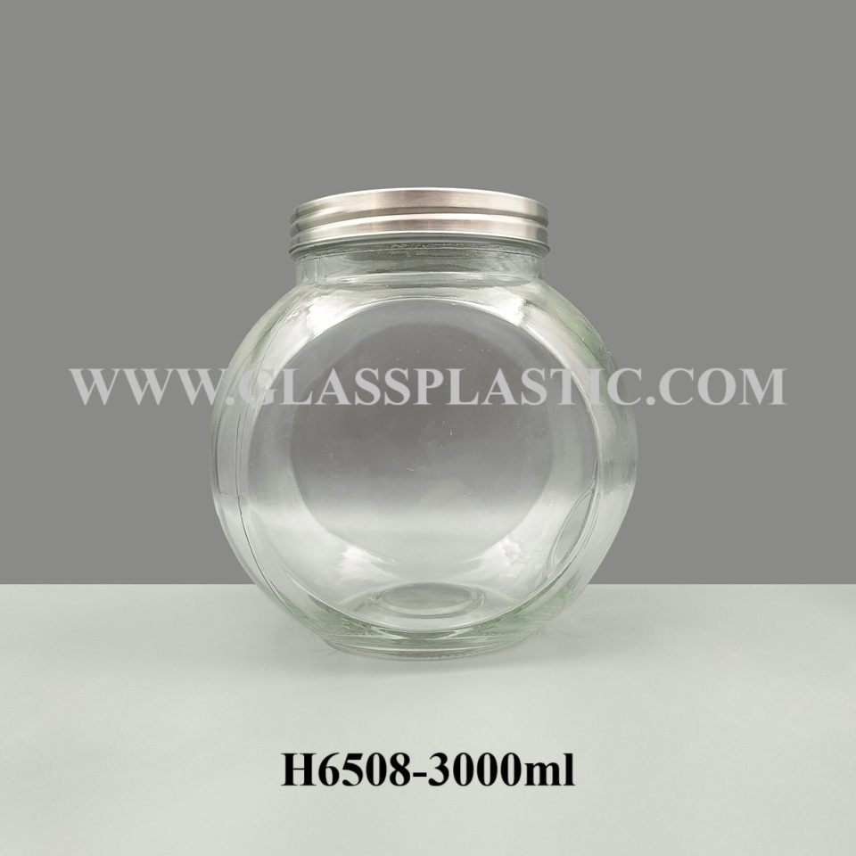 Storage Glass Jar – 3000ml (Rock Shape)