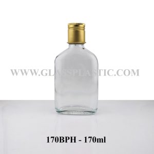 170ml Flat Glass Bottle