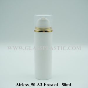 50ml Frosted White Airless Pump
