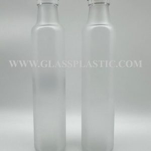 190ml Frosted Square Glass Bottle