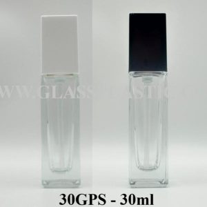 30ml Clear Square Glass Bottle